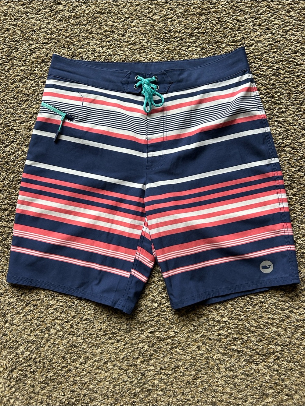 Vineyard Vines Americana Striped Swim Board Shorts‎ Size 30